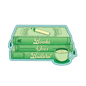 Books over BS Sticker