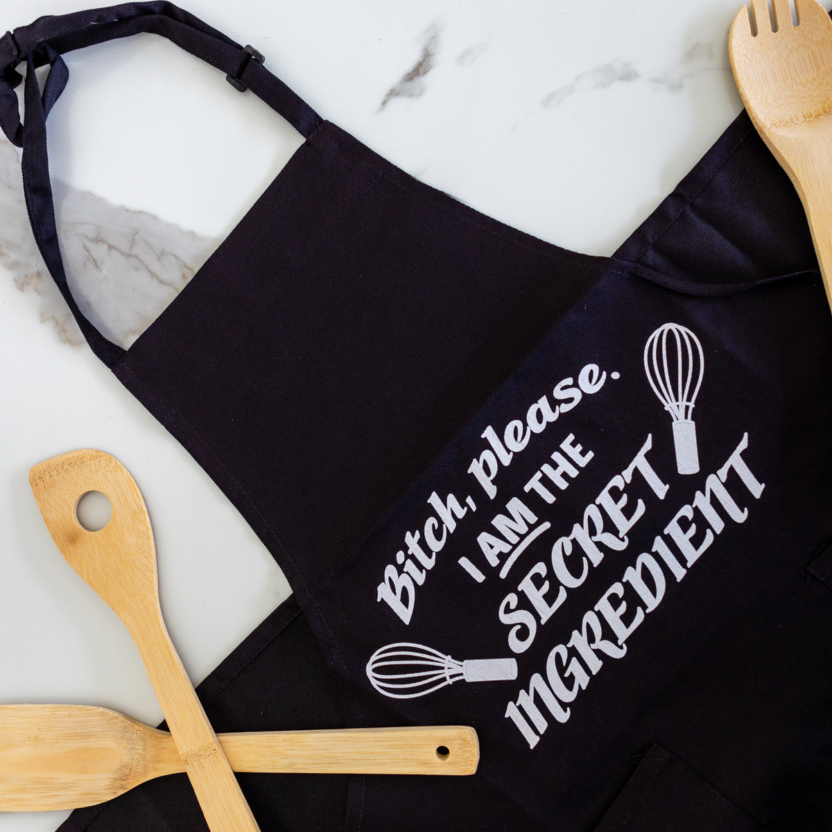 Women's Black Apron